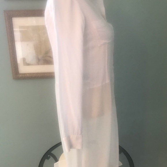 BCBG Generation Long Tuxedo Back Blouse - Picture 4 of 6